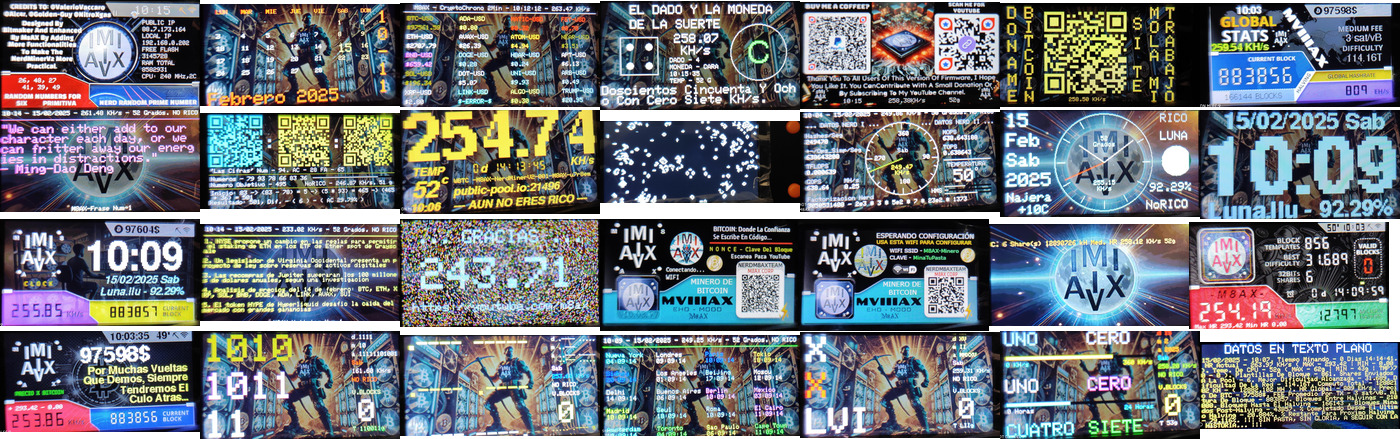 Pantallas Del --- M8AX - NerdMinerV2 - M8AX | ( PINCHA PARA VER VIDEO ) |